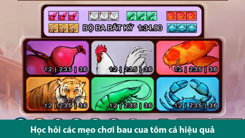Luật chơi và các mẹo giúp bạn chơi game Tôm Cua Cá ảo thành công