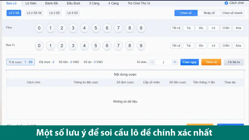 Hướng dẫn tính lô đề theo ngày cực chuẩn cho đề thủ 